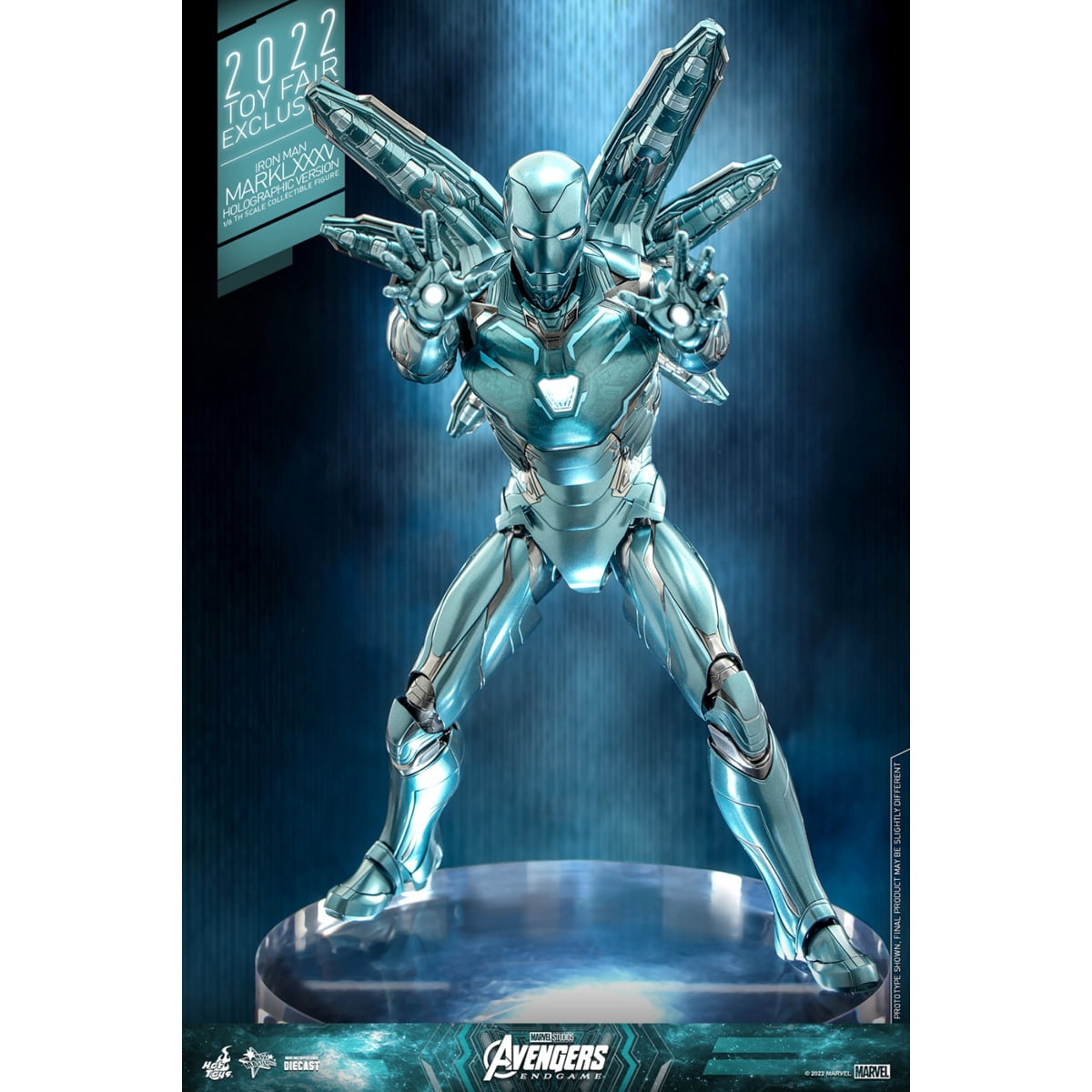 Iron Man Mark LXXXV Holo Endgame Diecast Fully Poseable Exclusive Hot Toys