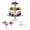 3 Tier, variant on Versatile Covered Glass Cake Stand, Elegant Curved Footed Base with Dome Lid, Premium Transparent Dessert Display Dish for Home Kitchen, Party and Holiday Gatherings