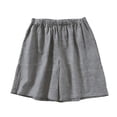 thumbnail image 5 of Paiwinds Women's Classic Casual Cotton Shorts with Drawstring and Pockets, Elastic Waist, Loose Fit Comfortable Summer Shorts, Multiple Colors., 5 of 6