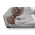 thumbnail image 3 of Humor Soft Flannel Fleece Throw Blanket, Scary Internet Meme with Why You No Expression Angry Trolling Chat Digital Design Print, Cozy Plush for Indoor and Outdoor Use, 50" x 60", Peach, by Ambesonne, 3 of 6