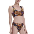 thumbnail image 4 of High Waisted Bikini Sets For Women, Tribal Fox Butterfly Swimsuits Tummy Control, Two Pieces Bathing Suit, 4 of 8