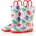 thumbnail image 2 of PJ Masks boys Character Printed Waterproof Easy-On Handles PVC Rain Boots - Size 8 Toddler, 2 of 6