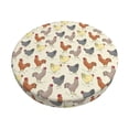 thumbnail image 1 of Balery Funny Chicken Fundas de asiento para taburete de bar redondo de tela de terciopelo ajustables que protegen de arañazos y manchas para sillas de 14 a 17 pulgadas.-12 inch, 1 of 7