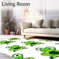 thumbnail image 2 of ODIKA 2'x3' Machine Washable Non-Slip Area Rug, Adorable Amphibian Latch Hook Kit DIY Needlework Project High Traffic Rug, White, 619515, 2 of 5