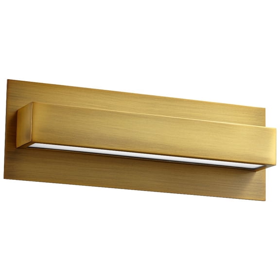 13 Inch 6.3W 120V 1 Led Wall Sconce-Aged Brass Finish Oxygen Lighting 3-532-40