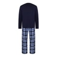 thumbnail image 3 of Pijama Simply Basic para Hombre, Manga Larga Azul Talla EG, 2 Piezas, 3 of 4