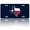 Flag of Texas, variant on 1 Pcs 2D Flat License Plate Covers & Frames, Flag of Texas For Decorative Front, Waterproof For Decoration Aluminum License Plate Covers & Frames Cover For Men Women, 12" X 6"