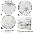 thumbnail image 3 of Designart "Simplistic White And Ash Cherry Blossom II" Cherry Blossom Floater Framed Wall Decor, 3 of 5
