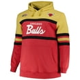 thumbnail image 2 of Men's Mitchell & Ness Red Chicago Bulls Big & Tall Hardwood Classics Head Coach Pullover Hoodie, 2 of 3
