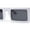 White Grey Black, variant on Womens Trendy Flat Top Mod Square Rectangle Plastic Sunglasses Black Blue