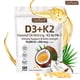 thumbnail image 1 of GWYNNE Vitamina D3 (10 000 UI) + K2 (MK-7) Cápsulas blandas (con aceite de coco para facilitar la absorción), 1 of 4