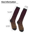 thumbnail image 2 of Fotbe Gold sparklin print Women's Men's Novelty Crew Socks Cotton Socks Knee High Socks for Walking,Running,Nurses,Pregnancy, 2 of 6