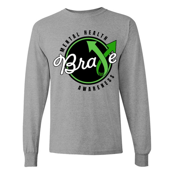 Inktastic Mental Health Awareness Brave Long Sleeve T-Shirt