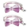 thumbnail image 1 of Collar SuperBuddy y Cute Bow Bell, cuello a cuadros desmontable de 2 piezas con lazo desmontable, 1 of 5
