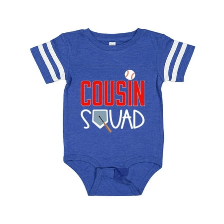 

Inktastic Cousin Squad Baseball and Bat Gift Baby Boy or Baby Girl Bodysuit