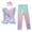 Pink, variant on Shadoumai Girls' Swimsuit Layered Ruffled Swimsuit For Toddlers And Toddlers Two Piece Long Pants Swimsuit (2 12 Years)