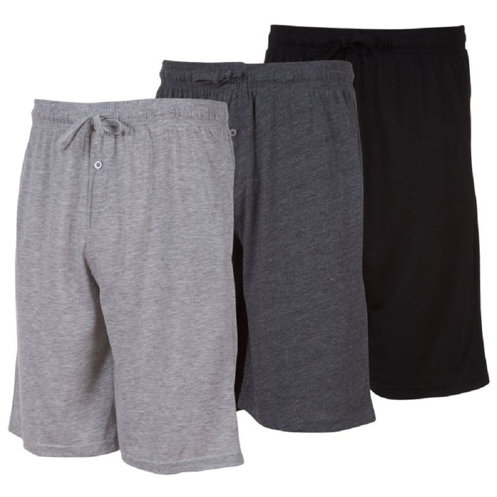 Daresay Mens Sleep Shorts, Mens Knit Short with Pockets and Adjustable ...