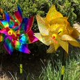 thumbnail image 4 of 6 uds-repelente de pájaros molinetes láser molino de viento Spinner decoración de jardín, 4 of 5