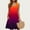 B6 Multicolor sundresses for women clearance under $5, variant on Women Dresses Xqxayjr Women Summer Casual Sun Dresses Sleeveless Knee Length Scoop Neck Wedding Guest Dresses Flowy Swing Gradient Color Trendy Beach Party Dress