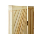thumbnail image 4 of American Art Decor Double-Sided Bamboo Pattern Print Canvas Portable Dressing Room Divider Privacy Screen, 4 Panels, 70" H x 63" L x 1" D, 4 of 6