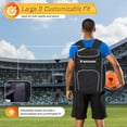 thumbnail image 3 of Mochila de fútbol Vizari con compartimento para pelotas para adultos, 3 of 7