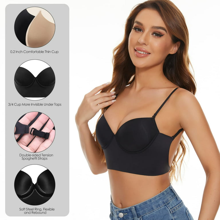 Strapless Bras for Women Newest Lift Ultra Thin Bras Backless Trackless Bra  for Backless Dress for Women Daily : : Clothing, Shoes 