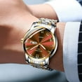 thumbnail image 3 of Belushi New Stainless Steel Band Big Brand Watch Waterproof Gradient Dial Quartz Watch Men's Watch, 3 of 7