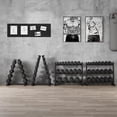 thumbnail image 6 of COZONY PVC & Steel Rubber Hex Dumbbell Set with Rack, 450LB Hexagonal Training Kit for Home Gym, 6 of 7