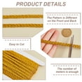 thumbnail image 4 of Filigree Corrugated Lace Ribbon Wave Shape for Clothing Accessories Gold 1/4 inch(8mm) 17.5 yards/set, 4 of 6