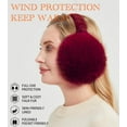 thumbnail image 2 of Winter Ear Muffs for Women Men - Foldable Fuzzy Earmuffs Faux Fur Ear Warmer, Perfect Ear Covers for Cold Days, 2 of 6