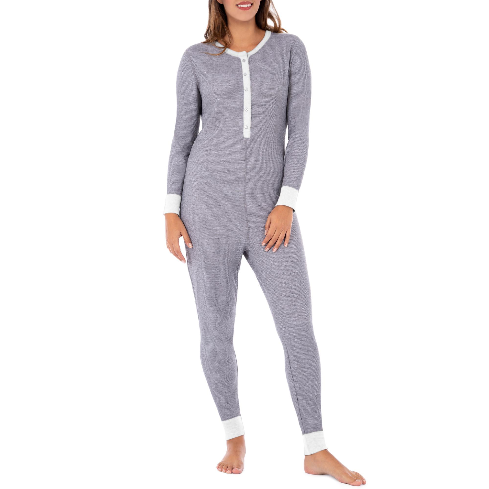 Fruit of the Loom Women's & Women's Plus Waffle Thermal Union Suit ...