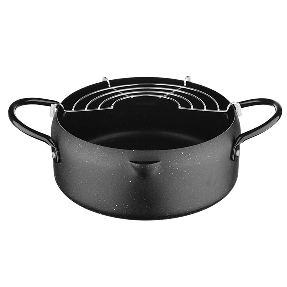 Frying pot 1 Set Tempura Frying Pot Japanese Style Deep Fryer Pan with