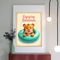 thumbnail image 2 of Diamond Art Kit for Adults, Cute Tiger Summer Float Fun Diamond Painting for Adults Beginners, 5D DIY Diamond Art Painting Kits, Colorful Diamond Painting Craft for Home Decor 12x16, 2 of 7