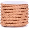 thumbnail image 2 of Yazoeia 2 Meter Braided Leather Cord String, Round Braided Cord PU Leather Braided Leather Cord Braid for Jewelry Making, Necklace, Bracelets, Wraps, Crafts and DIY Design Projects, 3mm, 2 of 7