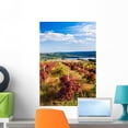 thumbnail image 1 of Red Vineyard Wall Mural Decal Sticker, Wallmonkeys Peel & Stick Vinyl Graphic (24 in H x 16 in W), 1 of 4