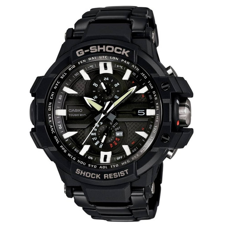 GWA1000D-1A Men's G-Shock G-Aviation Black Dial Chronograph Atomic