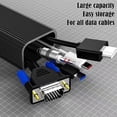 thumbnail image 4 of Under Desk Cable Management Tray, Wire Organizer Cord Holder Desktop Cable Storage Box Wiring Channel for Computer Cables, 4 of 9