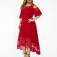 thumbnail image 4 of Dyegold Summer Dresses for Women 2023, Women Plus Size Maxi Dresses Floral Printed Empire Waist V Neck Short Sleeve Summer Casual Flowy Long Dress Boho Maxi Dress, 4 of 7
