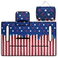thumbnail image 4 of COEQINE Golf Cart Seat Covers with Carry Handle, US Flag Golf Cart Seat Towel Blanket, Fits for EZGO Yamaha Club Car and Other 2-Seat Golf Carts Patriotic Decor, Trendy American Flag, 4 of 8