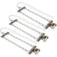 thumbnail image 3 of Juego de 3 cadenas antideslizantes de acero para una conducción segura en invierno, cadenas de tracción para nieve de tamaño mediano para automóviles, SUV y camiones, 3 of 5