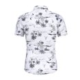 thumbnail image 3 of Vedolay Set For Men Casual Summer Men's Print Color Short Sleeve Zip Shirt Shorts Set Summer Casual Streetwear Suits,Sky Blue L, 3 of 5