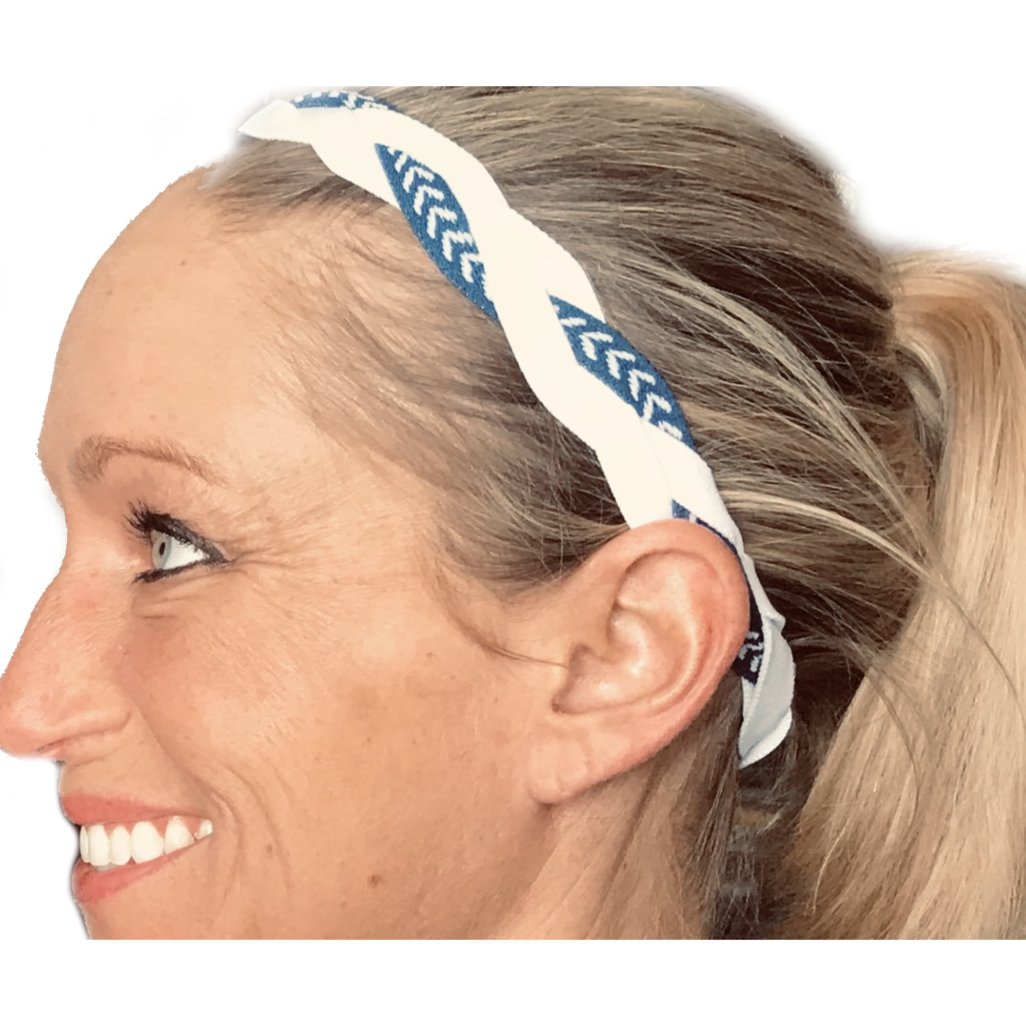 Blue Rowing Crew Headband Rowing Crew Gift Hair Accessory No Slip Headband Adult Headband Sports Headband Adjustable Headband