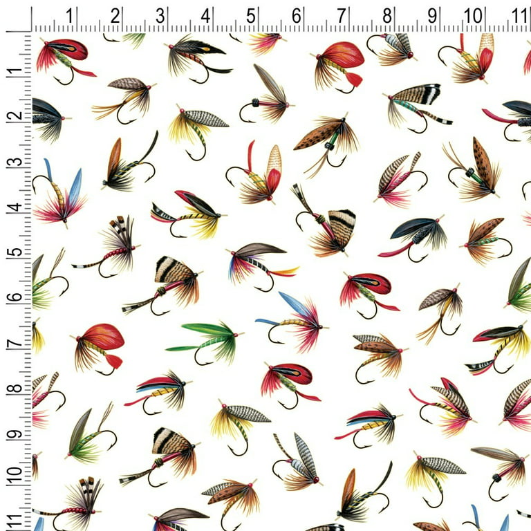 Flies Flyfishing Fly Fishing Lures Lake River Premium Roll Gift Wrap Wrapping Paper, Size: 72
