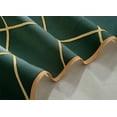 thumbnail image 5 of Cenefa de ventana verde oliva, patrón geométrico, forma cuadrada, rombo abstracto diagonal, cenefa de cortina para decoración de dormitorio de cocina con bolsillo para barra, 54 x 18 pulgadas TUNC Sencillez, 5 of 5