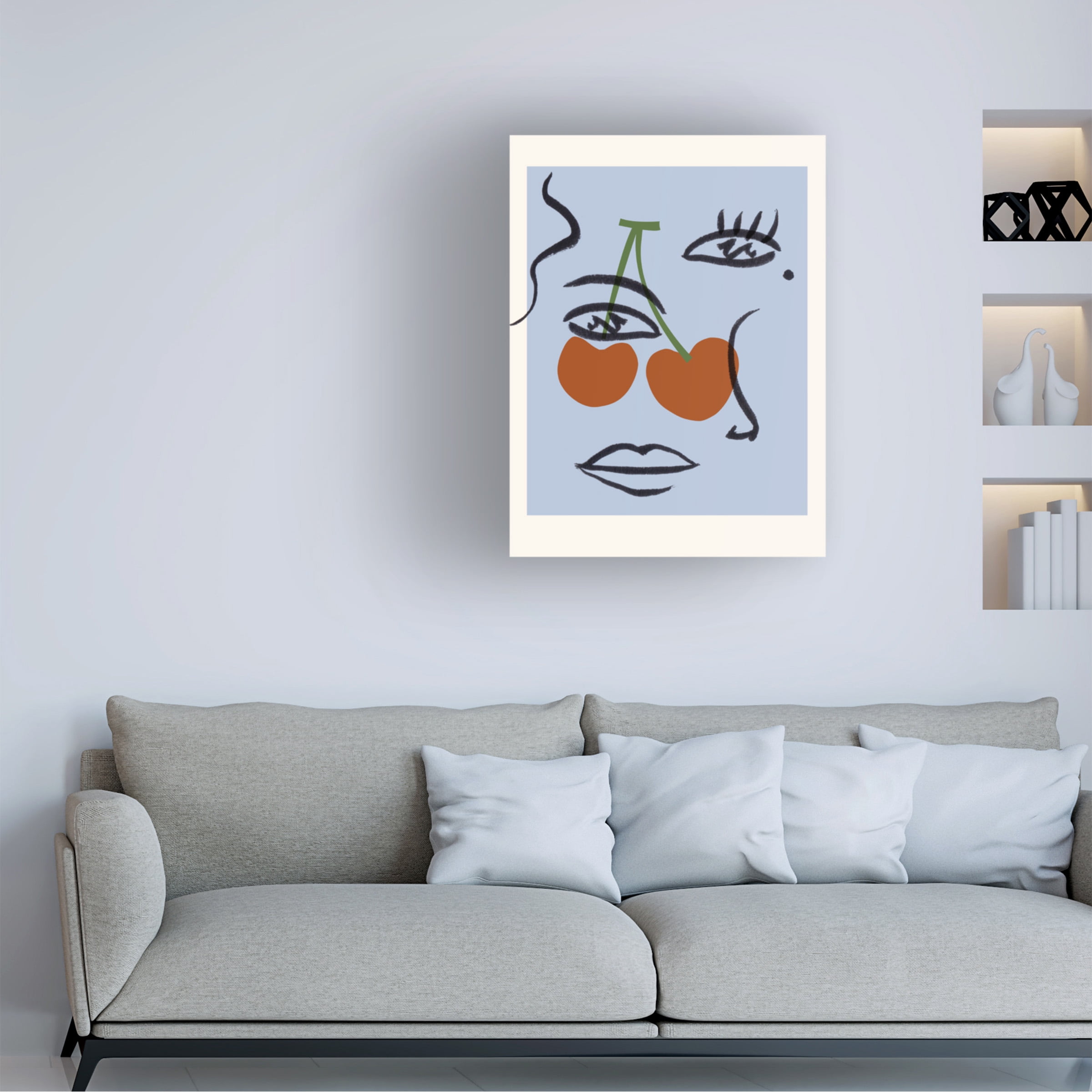 Melissa Wang 'Cherry Baby I' Canvas Art