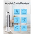 thumbnail image 3 of Ventilador de Torre Uthfy Sin Aspas Oscilante 30 cm 3 Velocidades Blanco, 3 of 7