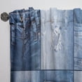 thumbnail image 3 of DESIGN ART Designart 'Blue Jeans Close-ups' Modern Curtain Single Panel 52 in. wide x 95 in. high - 1 Panel 95 Inches, 3 of 5