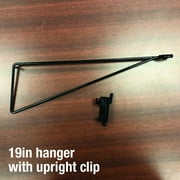41270 9076308 19 x 9 x 4 in. Retail First Wood Grain Metal Hanger Arm, Black