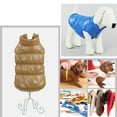 thumbnail image 5 of Tineer Winter Warm Dog Cat Down Jacket Vest Coat Puppy Pet Cold Weather Cozy Coats Apparel for Small Medium Pet (M,Brown), 5 of 7