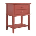 thumbnail image 1 of Ameriwood Home Table d'Appoint Franklin avec 2 Tiroirs en Terracotta, 1 of 11